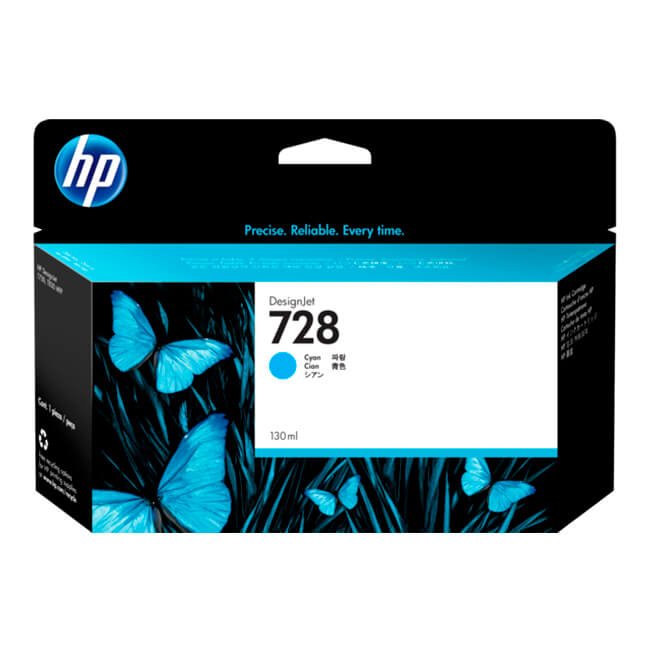 Tinta HP 728 original F9J67A Cyan