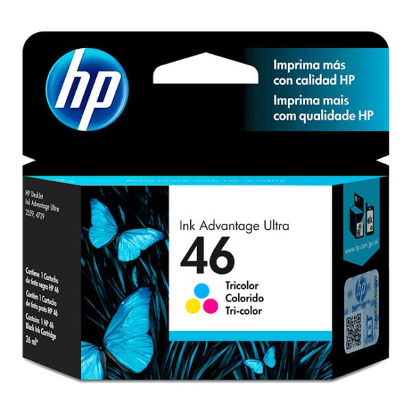 Tinta HP 46 original CZ638AL Tricolor