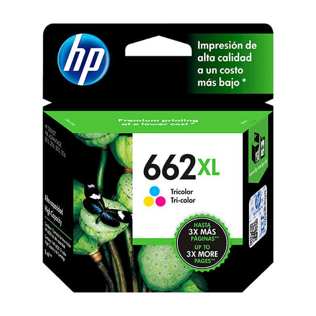 Tinta HP 662XL original CZ106AL Tricolor Tinta HP 662XL original CZ106AL Tricolor