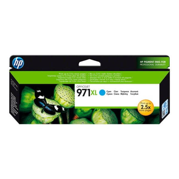 Tinta HP 971XL original CN626AM Cyan