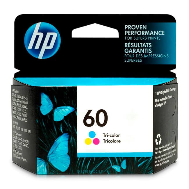 Tinta HP 60 original CC643WL Tricolor