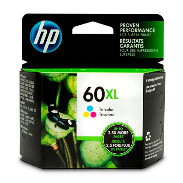 Tinta HP 60XL original CC644WL Tricolor