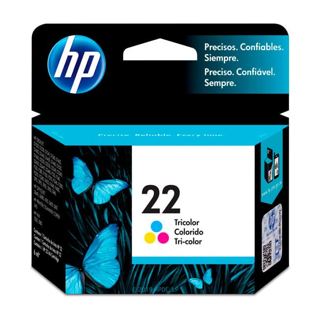 Tinta HP 22 original C9352AL Tricolor