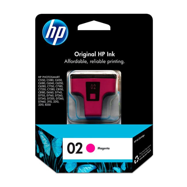 Tinta HP 02 original C8772WL Magenta