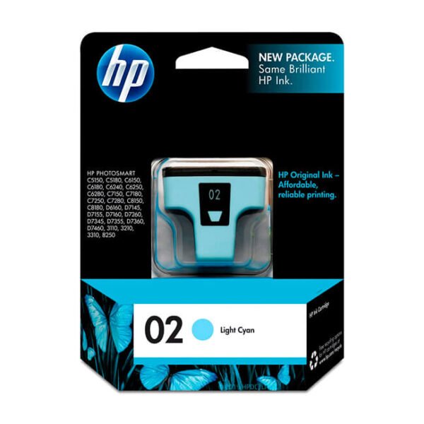 Tinta HP 02 original C8774WL Light Cyan