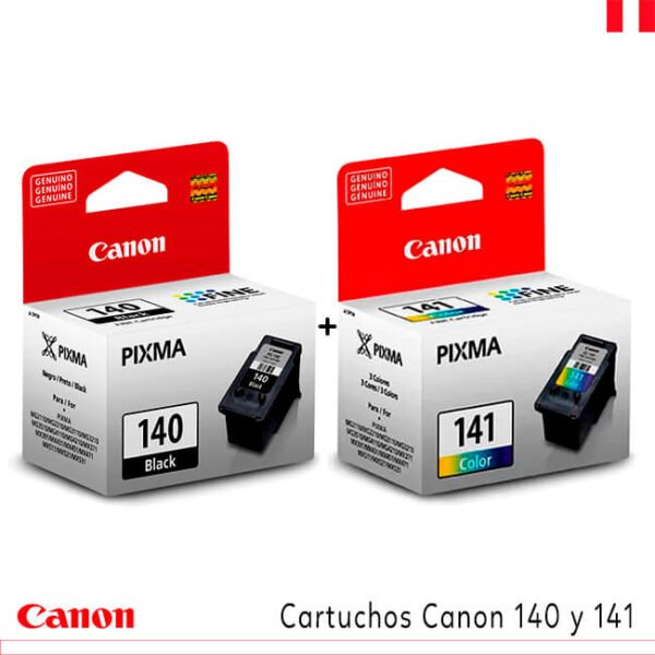 ▷ Cartuchos Canon 140 y 141 【 Negro y Tricolor 】 Original