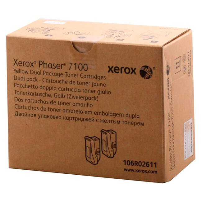 Toner Xerox 106R02611 Yellow Al mejor Precio Dual Pack Toner Xerox 106R02611 Yellow Al mejor Precio Dual Pack