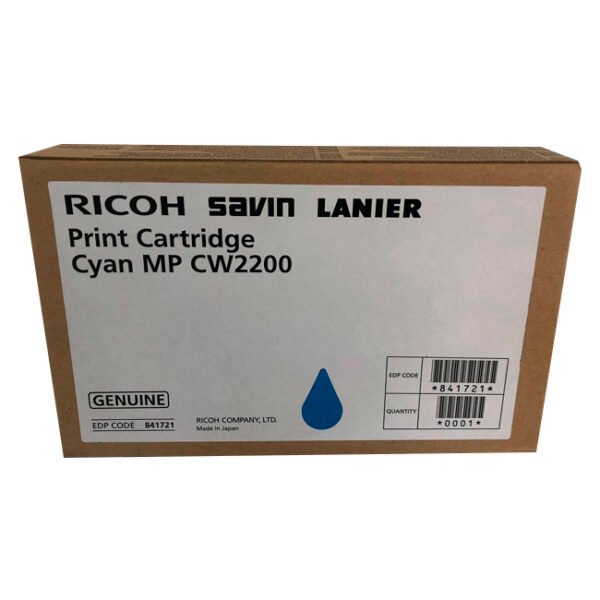 Cartucho de Toner Ricoh 841721 Original Cyan