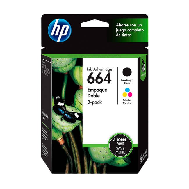 Tinta HP 664 original 3YP24AL Negro