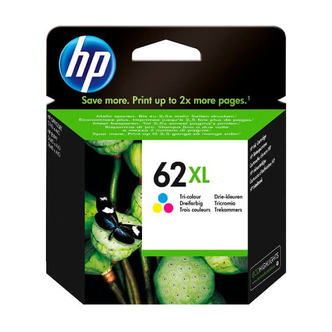 Tinta HP 62XL original C2P07AL Tricolor
