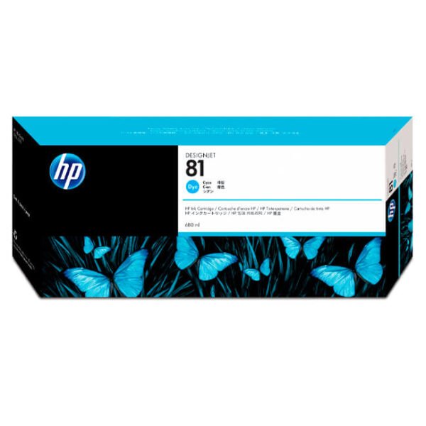 Tinta HP 81 original C4931A Cyan
