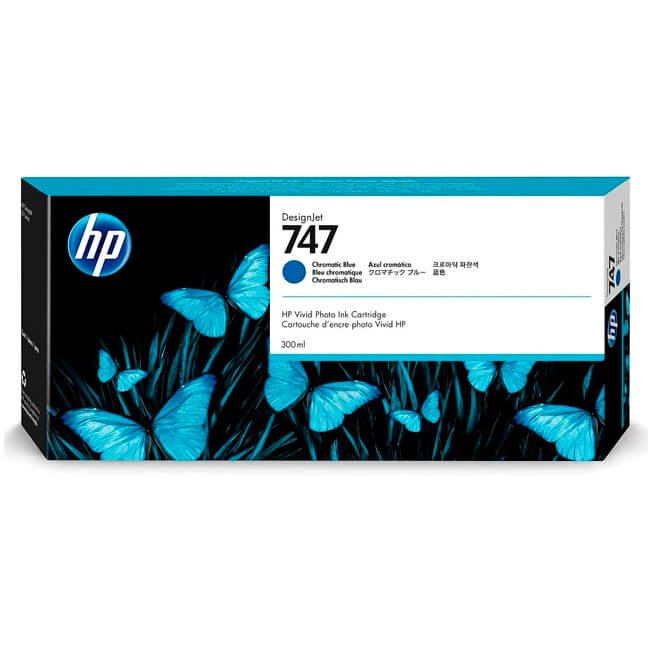 Tinta HP 747 original P2V85A Chromatic Blue