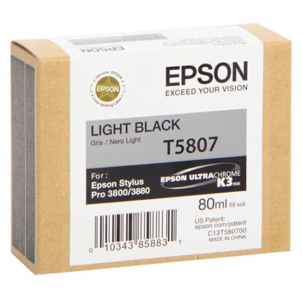 Cartucho de tinta Epson T580700 Light Black