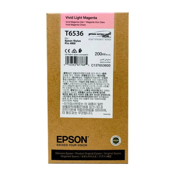 Tinta Epson T653600 original T6536 Vivif Light Magenta