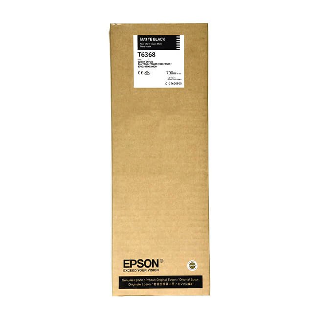 Tinta Epson T636800 original T6368 Mate Black