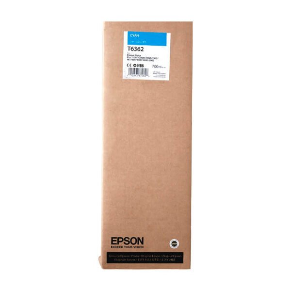 Tinta Epson T636200 original T6362 Cian