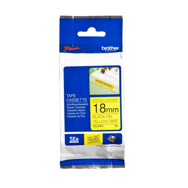 Cinta Brother TZE-S641 Negro sobre Yellow