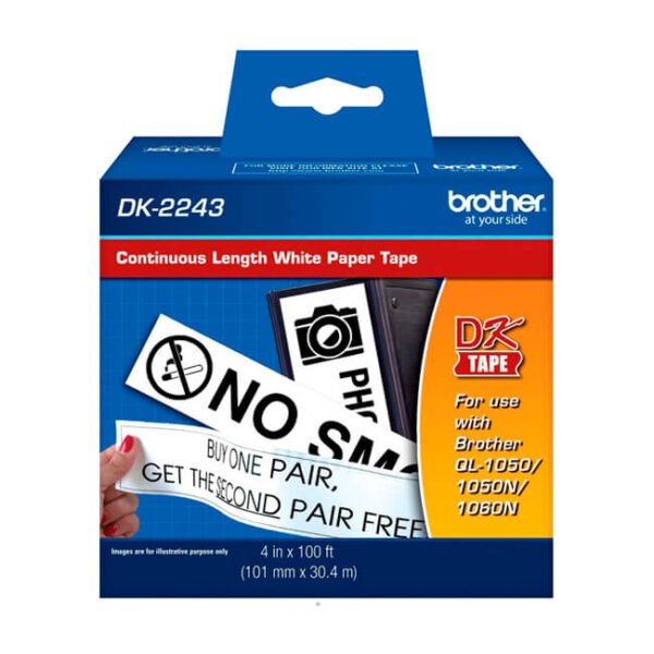 Cinta Brother DK-2243 Blanco Rotuladora