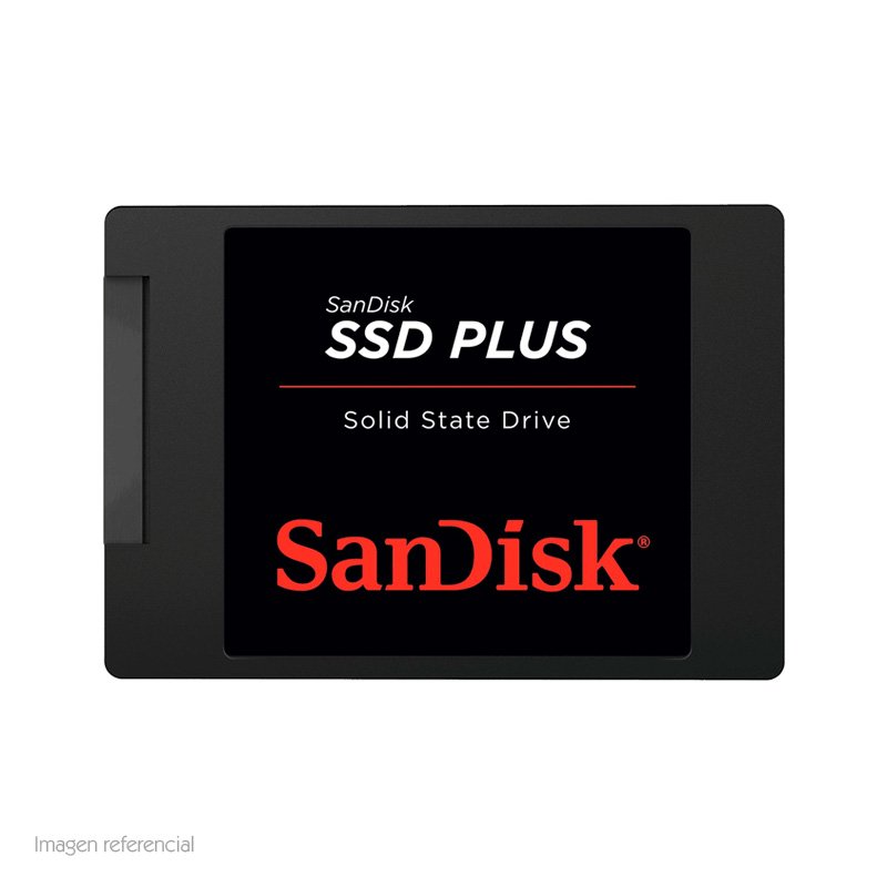 Unidad de Estado Solido SanDisk Plus, 480GB, SATA 6Gb/s, 2.5”, 7mm.