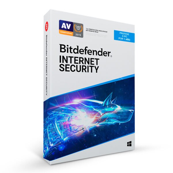 Software Bitdefender Internet Security, Licencia para 3 PCs, 12 Meses