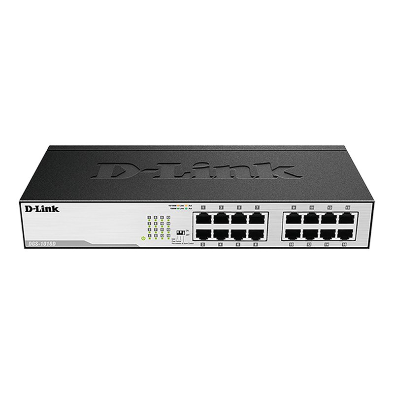 D-Link Port Gigabit Unmanaged Switch DGS-1016D / 16 Puertos