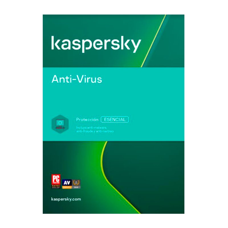 Software Kaspersky Anti-virus, para 5 PCs, Licencia 1 año, Producto Virtual.