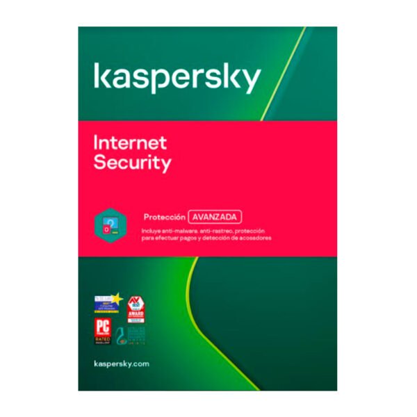 Software Kaspersky Internet Security, para 3 PCs, Licencia 2 años, Producto Virtual.