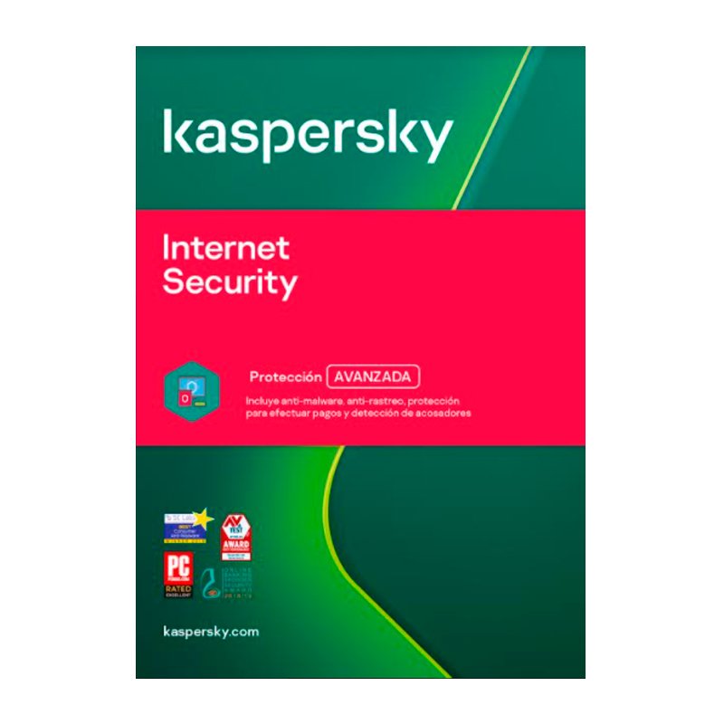 Software Kaspersky Internet Security, para 3 PCs, Licencia 2 años, Producto Virtual.