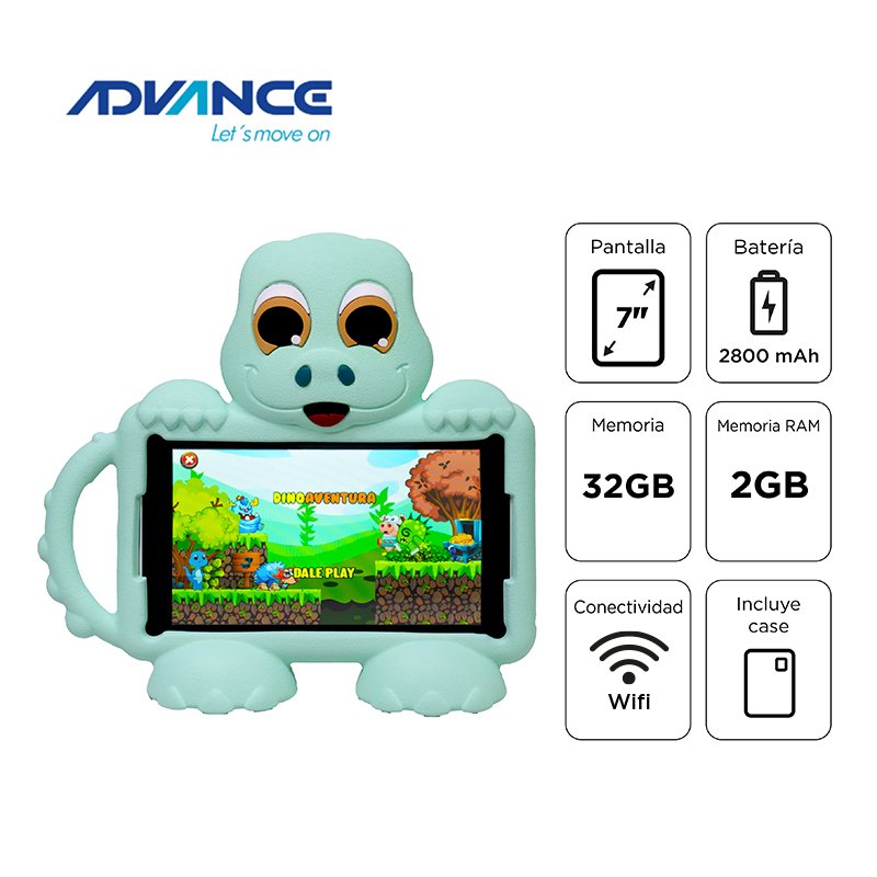 Tablet Advance Intro TR6959, 7” IPS 1024x600, Android 12 Go, 32GB, 2GB RAM, Wi-Fi, Menta