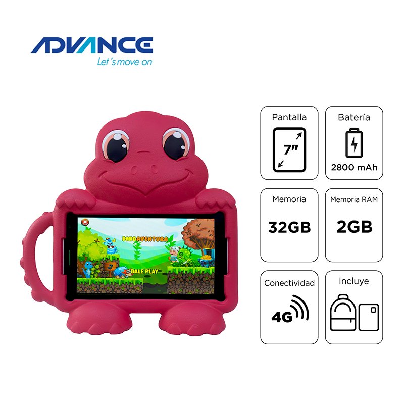 Tablet Advance Intro TR8990, 7” IPS 1024x600, Android 14 Go, 4G, Dual SIM, 32GB, RAM 2GB