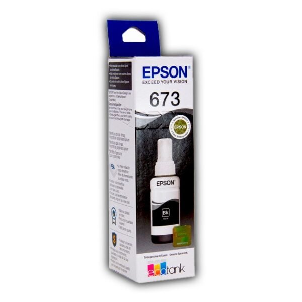 ▷Tinta Epson L800, L1800, L850 【 673 - Original 】 Negro