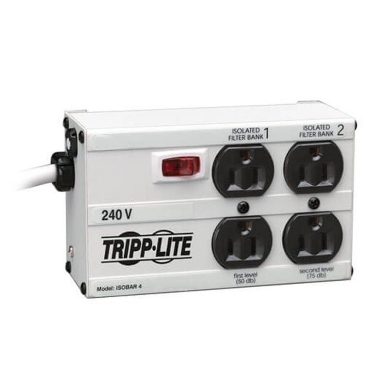 Supresor de sobretensiones isobara Tripp-Lite IB4-6/220, 4-Salidas (4 NEMA 5-15R)