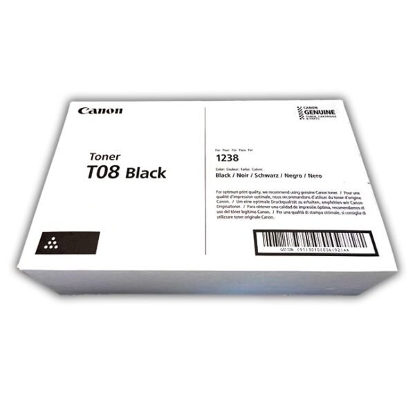 Toner Canon LBP1238, MF1238 Negro T08 Al mejor precio