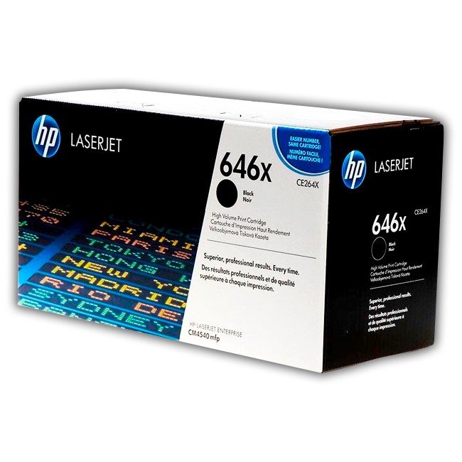 Toner HP CE264X Negro 646X Alto Rendimiento