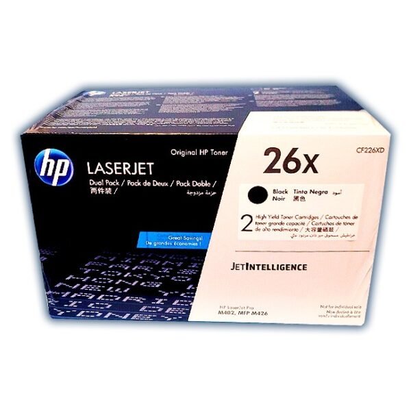 Toner HP CF226XD Dual Pack Negro 26XD kit original