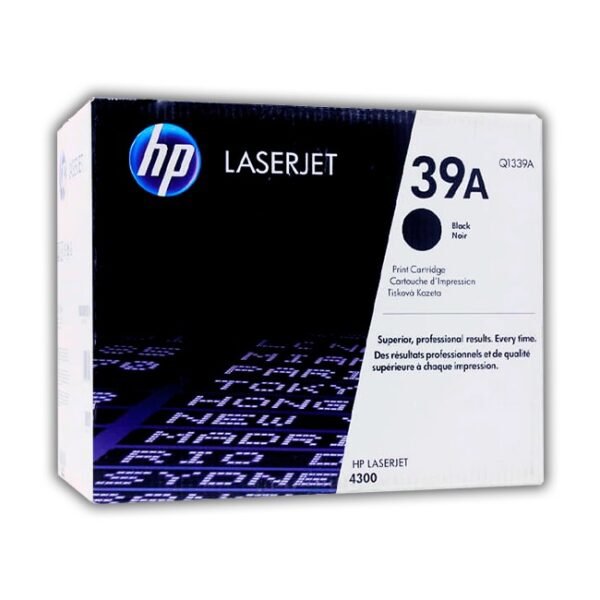 Toner HP Q1339A 39A Negro LaserJet 4300 Original
