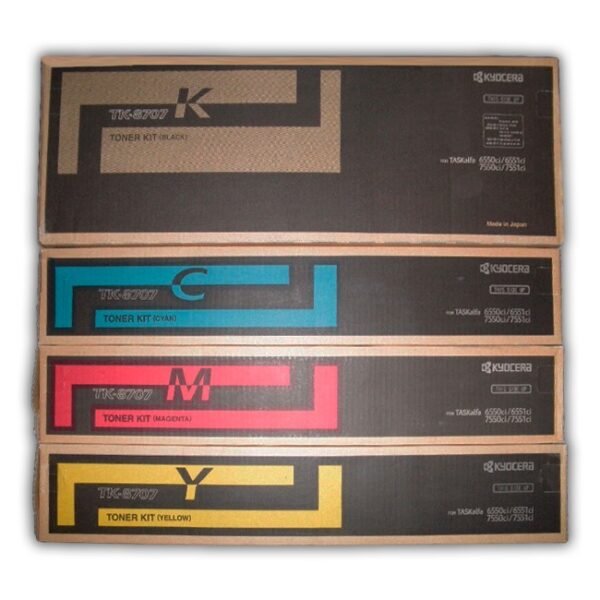 Toner Kyocera 6550ci, 7551ci, 7550ci TK-8707 Pack