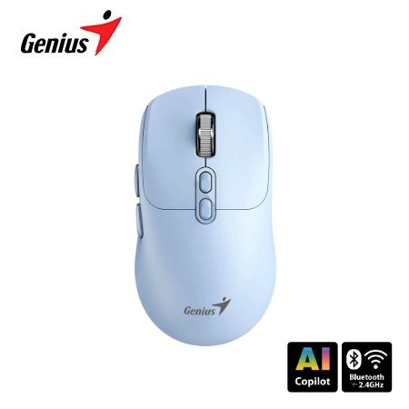 MOUSE GENIUS DUAL WIRELESS/BT NX-8080S BT AI COPILOT 7-BOT SILENT BLUE (31030042402)