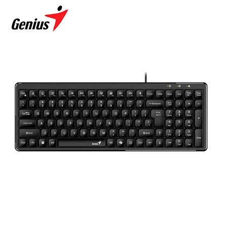 TECLADO GENIUS LUXEMATE 120 AI COPILOT USB MULTIMEDIA/EDICIÓN SP BLACK (31310059401)