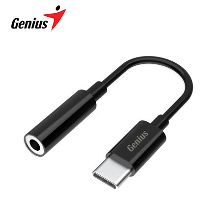 ADAPTADOR GENIUS ACC-C100 USB-C A 3.5MM BLACK (32590012400)
