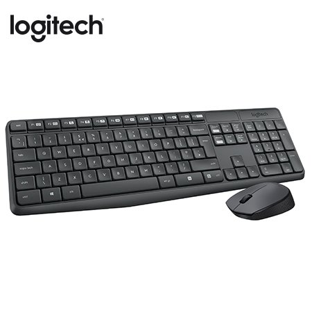 TECLADO LOGITECH + MOUSE MK345 WIRELESS USB SP BLACK (PN 920-007820)