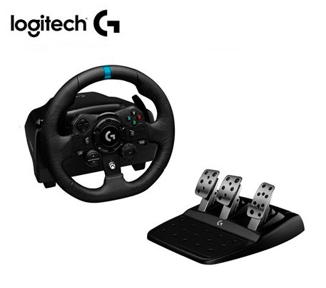 TIMON C/PEDAL LOGITECH G923 RACING WHEEL PARA PC/XB USB (941-000157) TRUEFORCE BLACK