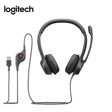 AUDIFONO C/MICROF. LOGITECH H390 USB NOISE CANCELLING BLACK (981-000014)