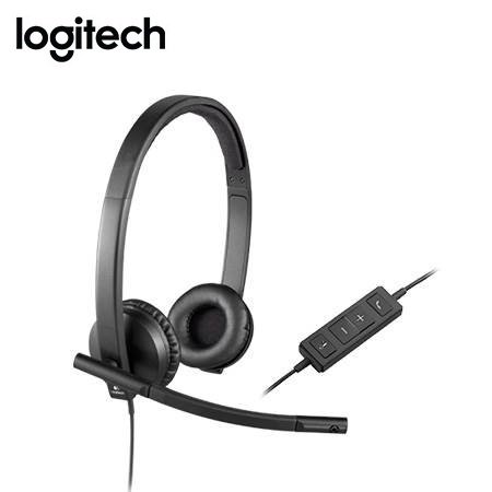 AUDIFONO C/MICROF. LOGITECH B2B H570E USB STEREO UC VERSION BLACK (981-000574)