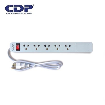 SUPRESOR DE PICOS CDP 05 TOMAS WHITE 220V (R-SS5)
