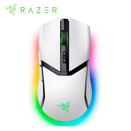 MOUSE RAZER COBRA PRO 30K DPI MULTI-DISPOSITIVO 170H WIRELESS / BT / USB-A SWITCH OPTICO 90M 11 ZONAS CHROMA WHITE (RZ01-04660200-R3U1)